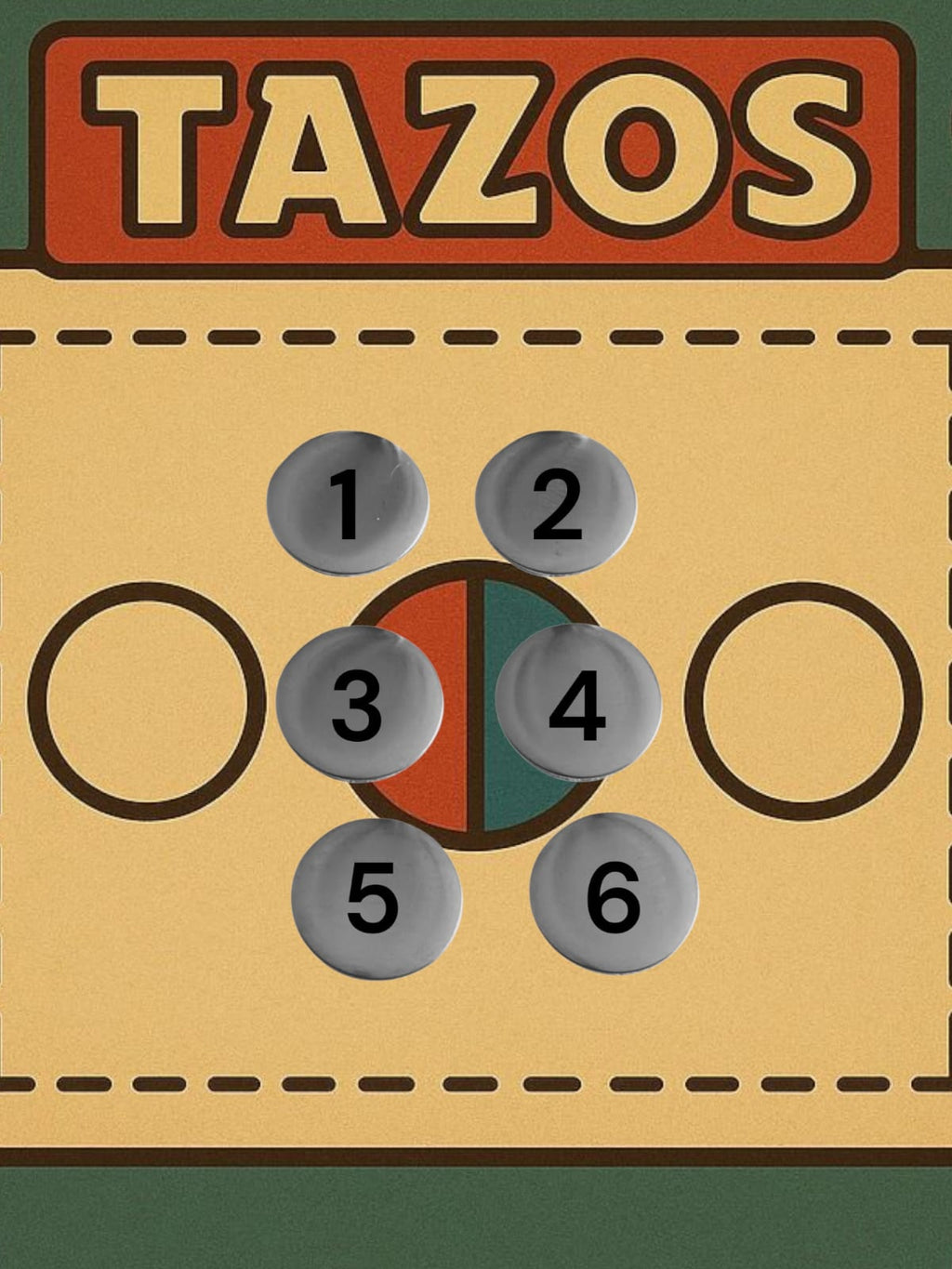 Tazos Metal Disk Throwing Game